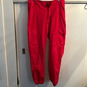 Red size 2x cargo pants by Love Moda
